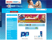 Tablet Screenshot of bieliace-pasiky.com